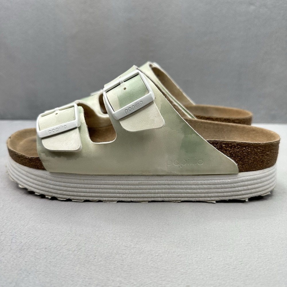 Birkenstock Papillio Arizona Womens Size 8 (EU 39) Sandals Watercolor Green - Picture 3 of 8